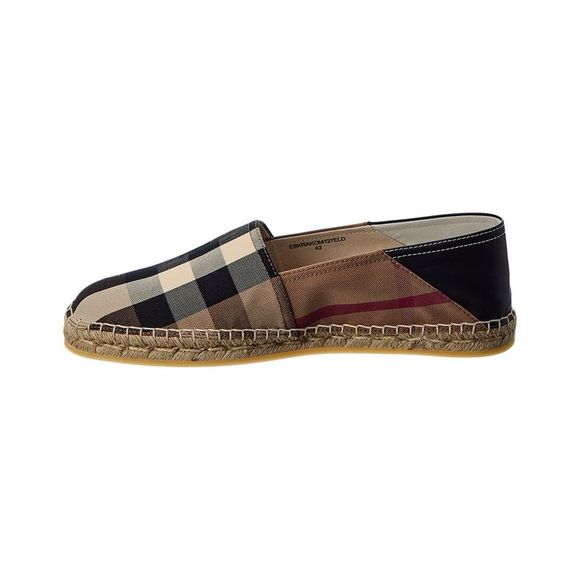 Burberry Vintage Check Canvas & Leather Espadrille - Picture 2 of 5